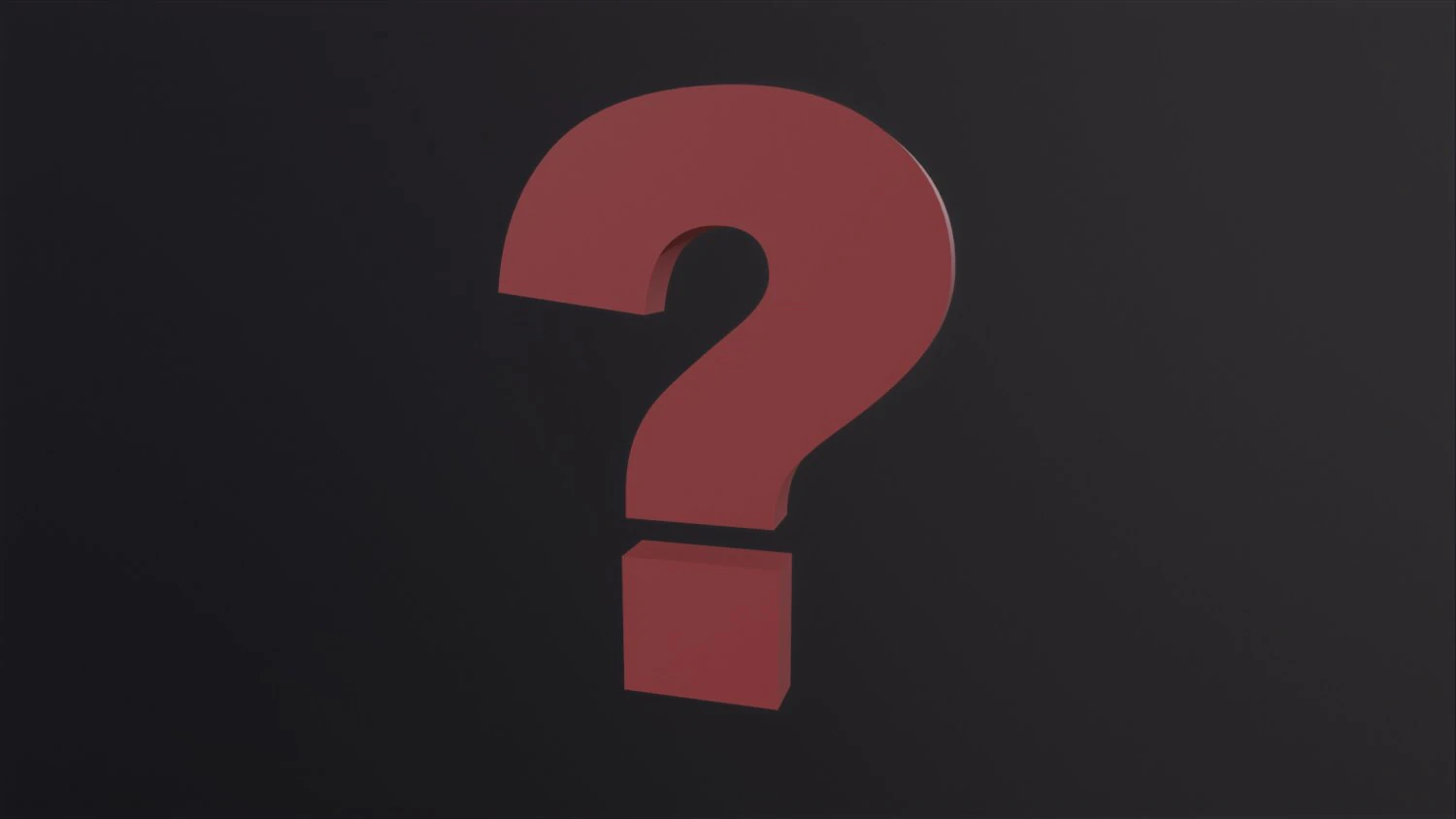 Question Mark 3D Model .c4d .max .obj .3ds .fbx .stl .blend 