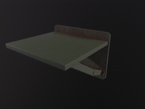 Old Prision Desk 3D Model