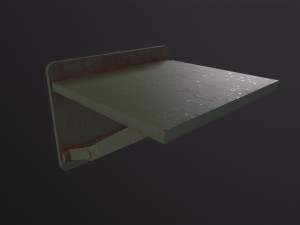 Old Prision Desk 3D Model