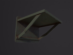 Old Prision Desk 3D Model