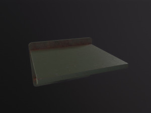 Old Prision Desk 3D Model