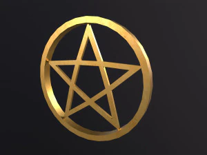 Pentagram-symbool 3D Model