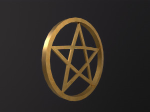Pentagram Symbol 3D Model