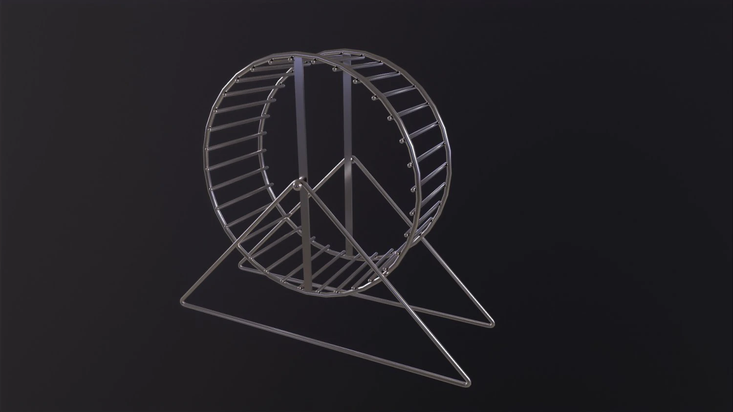 Hamster Wheel 3D Model .c4d .max .obj .3ds .fbx .stl .blend 