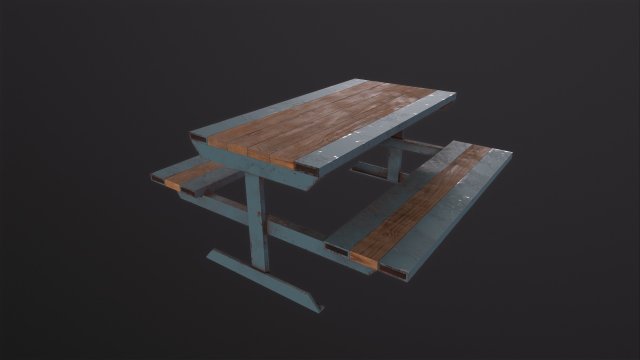 Skate Park Bench 3D 模型 .c4d .max .obj .3ds .fbx .stl .blend 