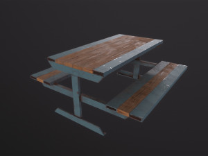 Skate Park Bench 3D मॉडल