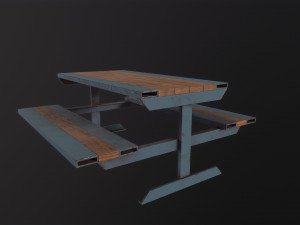 Skate Park Bench 3D 模型