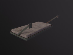 Old prison bed 3D Model
