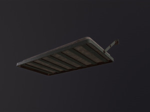Old prison bed 3D Model