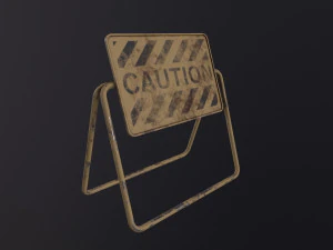 Traffic Barrier 3D Model