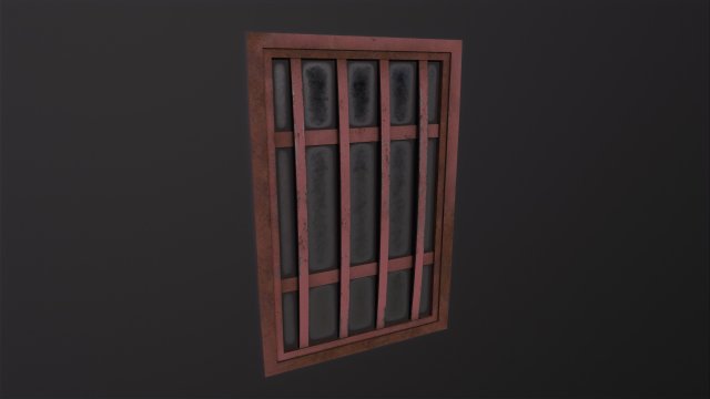 Metal window Model 3D .c4d .max .obj .3ds .fbx .stl .blend 
