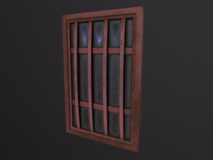 Metal window Model 3D