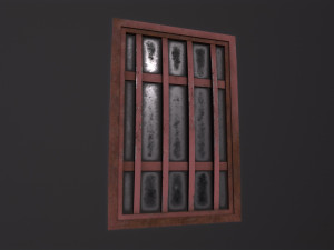 Metal window Model 3D