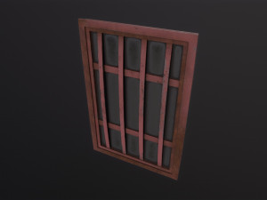 Metal window Model 3D