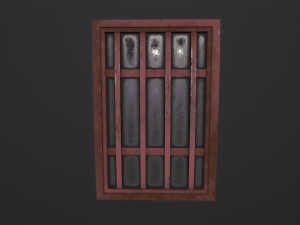 Metal window Model 3D