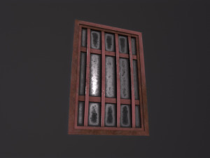 Metal window Model 3D