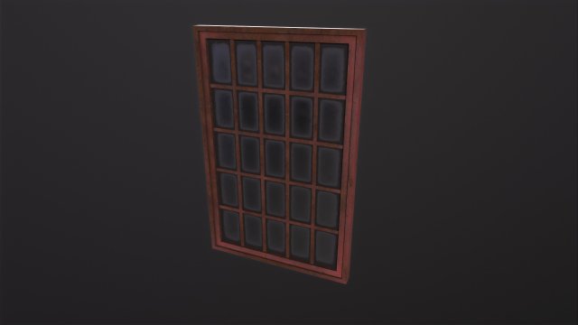 Window Old Factory 3D Model .c4d .max .obj .3ds .fbx .stl .blend 