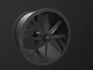 Ventilador de flujo axial Modelo 3D