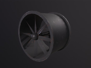 Axial Flow Fan Model 3D