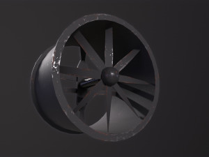 Axial Flow Fan Model 3D