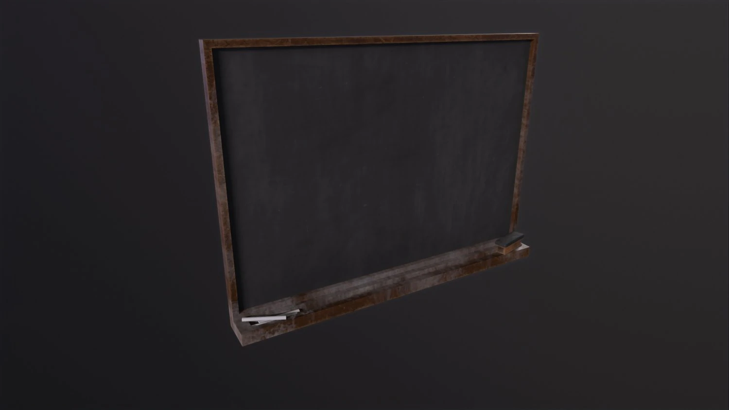 Chalkboard 3D Model .c4d .max .obj .3ds .fbx .stl .blend 
