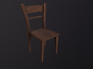 Wooden Chair 3D Model