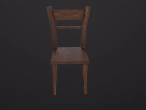 Wooden Chair 3D Model