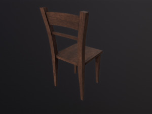 Wooden Chair Modello 3D