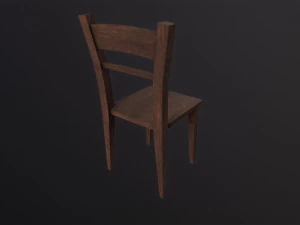 Wooden Chair 3D Model