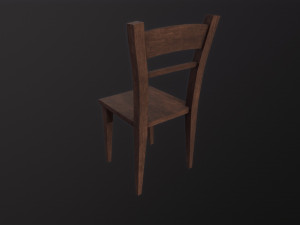 Wooden Chair Modello 3D