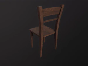 Wooden Chair 3D Model