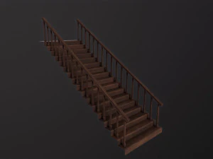 Деревянные лестницы 3D Модель