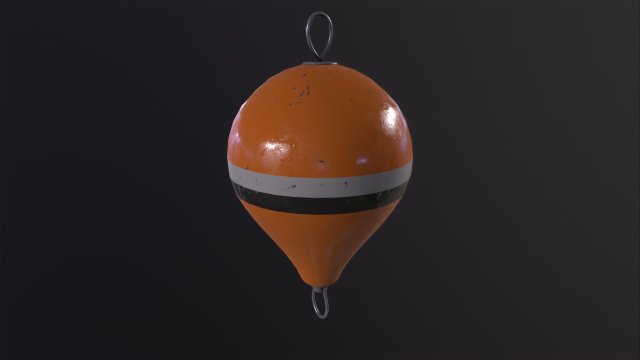 Mooring Buoy 3D Model .c4d .max .obj .3ds .fbx .stl .blend 