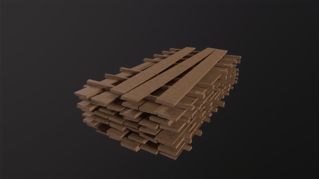 Wood Board Stock Modelo 3D .c4d .max .obj .3ds .fbx .stl .blend 