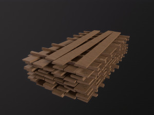 Wood Board Stock Modèle 3D
