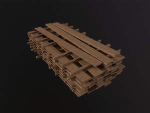 Wood Board Stock Modelo 3D
