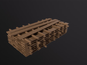 Wood Board Stock Modelo 3D