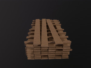 Wood Board Stock Modelo 3D