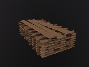 Wood Board Stock Modelo 3D