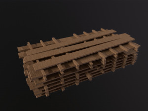 Wood Board Stock Modelo 3D