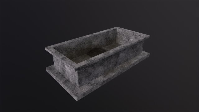Old tomb 3D Model .c4d .max .obj .3ds .fbx .stl .blend 
