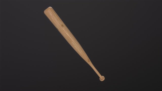 卡通棒球棒 3D 模型 .c4d .max .obj .3ds .fbx .stl .blend 