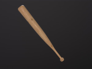Cartoony Baseball Bat 3D Model