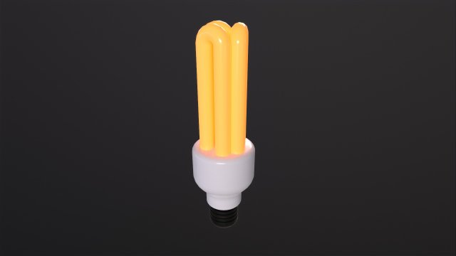 Bulb Lamp Light 3D Model .c4d .max .obj .3ds .fbx .stl .blend 