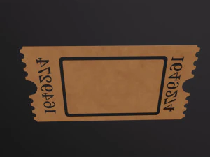 Movie Ticket 3D Model