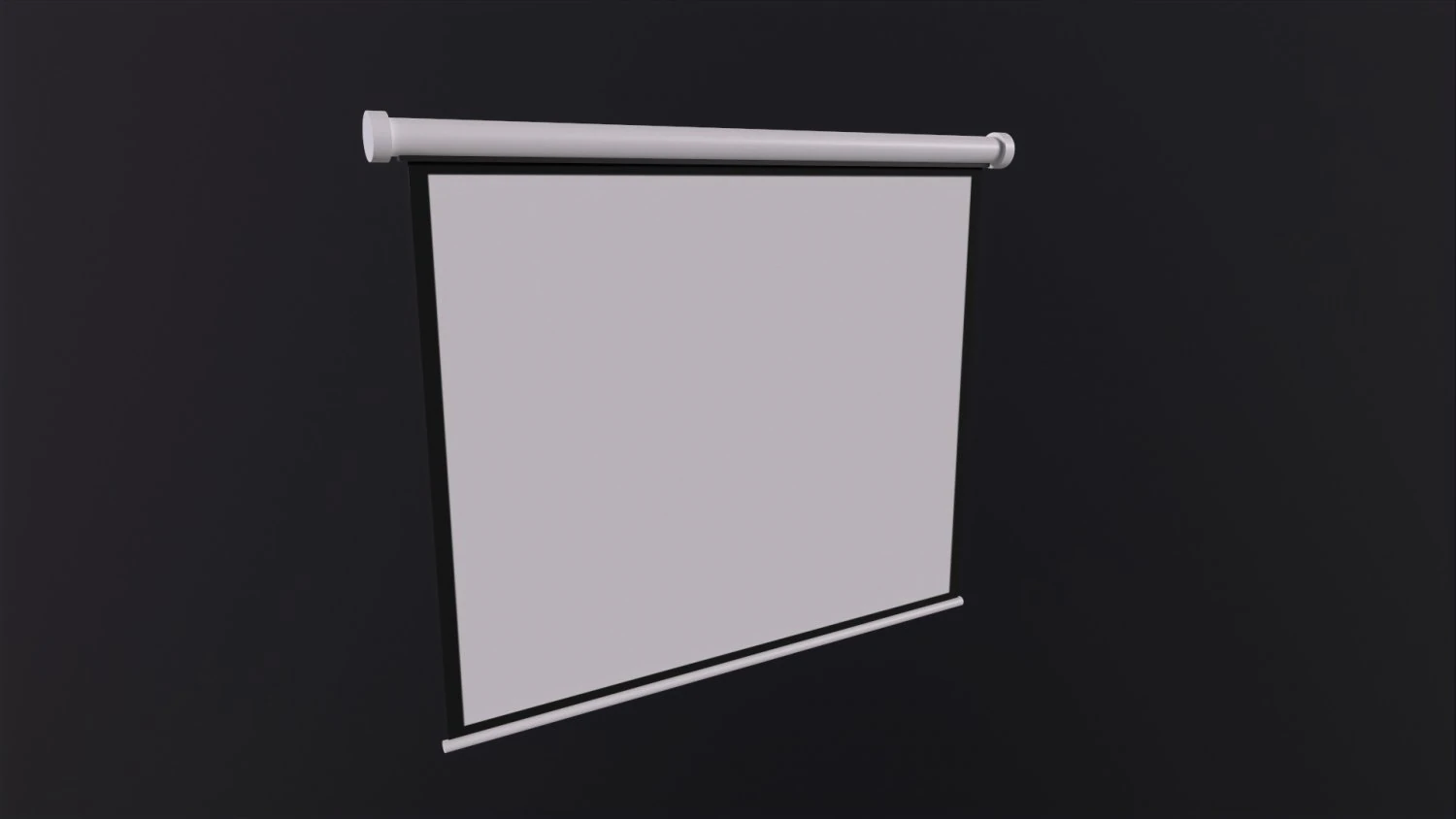 Projector Screen 3D Model .c4d .max .obj .3ds .fbx .stl .blend 