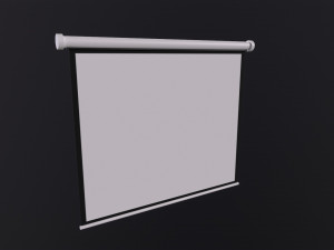Projector Screen 3D Model