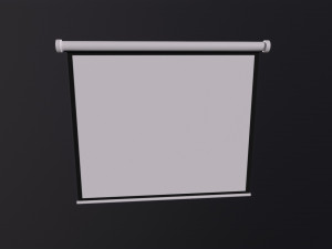 Projector Screen 3D Model