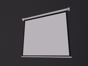 Projector Screen 3D Model
