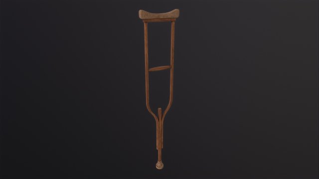 Crutches 3D Модель .c4d .max .obj .3ds .fbx .stl .blend 